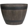 Whiskytønne i trelook Ø37,5 x H26,5 cm